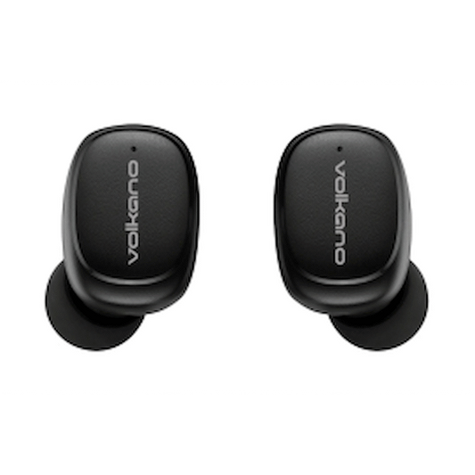 Volkano Aquarius Series True Wireless Earphones + Charging Case - Black