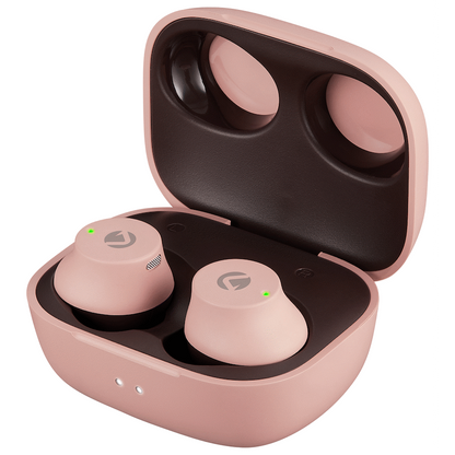 Volkano Taurus Series 2.0 True Wireless Earphones with Charging Case - Pink