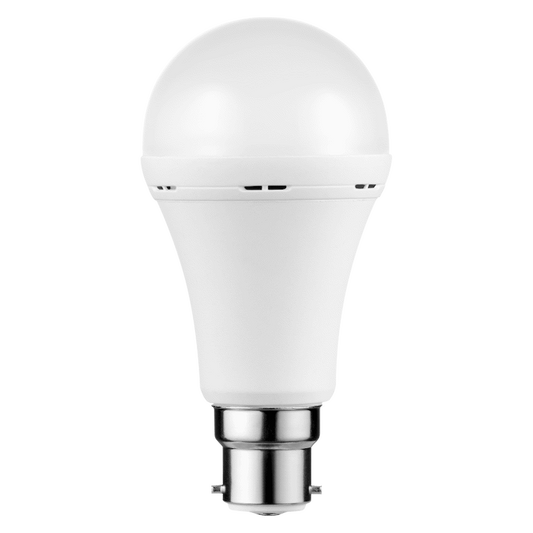 Switched 9w A60 Rechargeable LED Light Bulb - B22 - Cool White