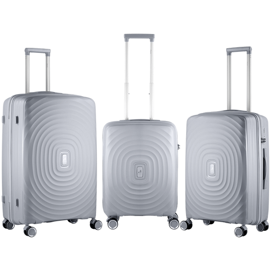 Travelwize Ripple PP 4-Wheel Spinner 55cm Luggage - Platinum