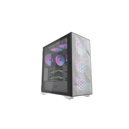 darklFlash E-ATX Computer Case  DLX21 Mesh - White