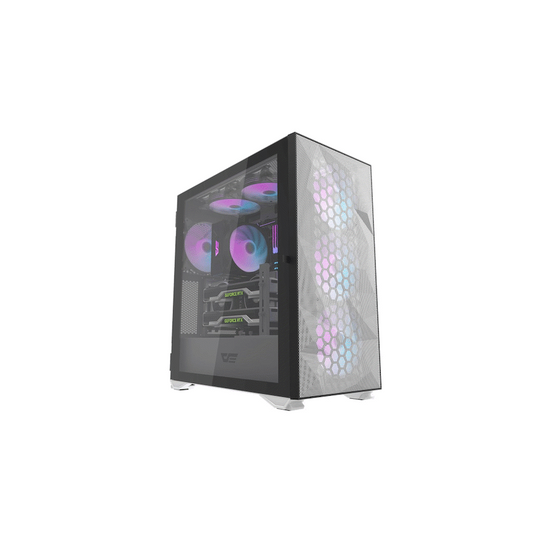 darklFlash E-ATX Computer Case  DLX21 Mesh - White