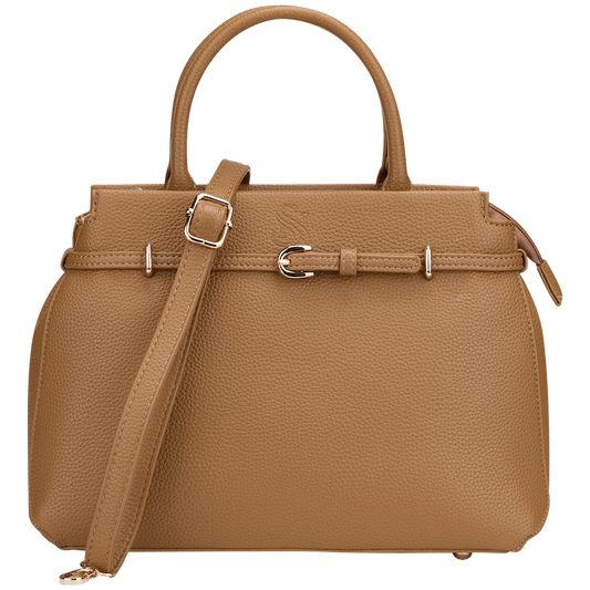 Supanova Hariette Ladies Handbag - Mustard Brown