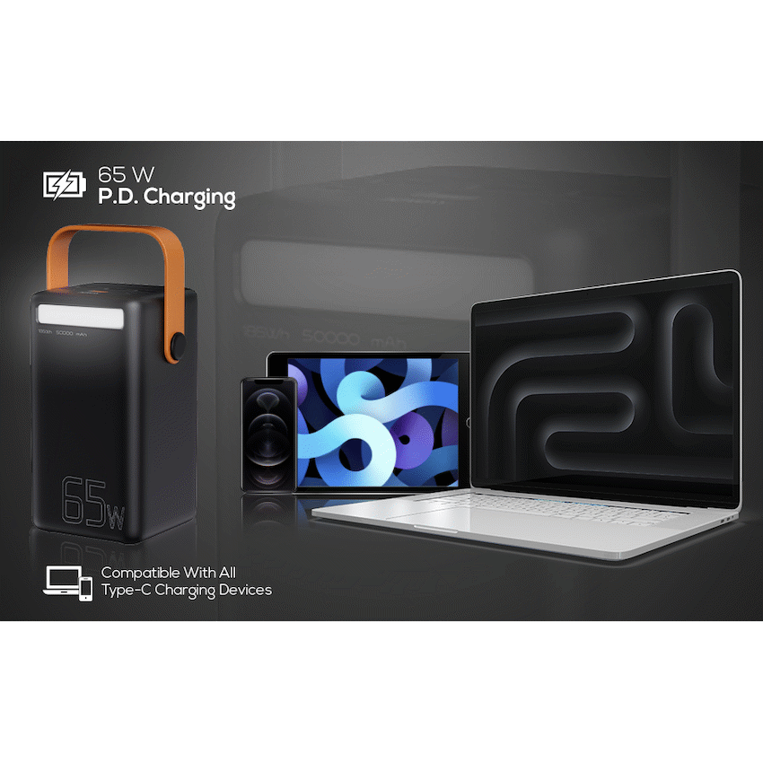 Volkano Megawatt Series 50000mah 65w PD Power Bank
