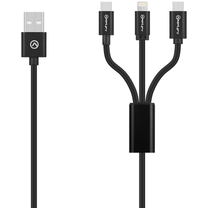 Amplify On the Fly 3-in-1 Charging Cable 1m