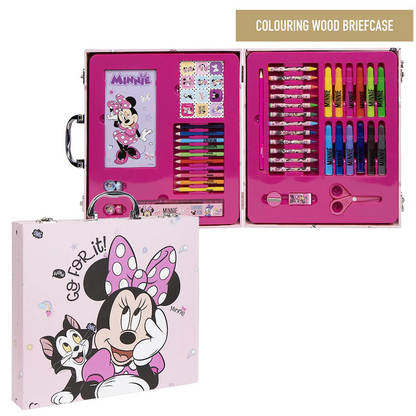 42-Piece Colouring Stationery Briefcase - Minnie Mouse