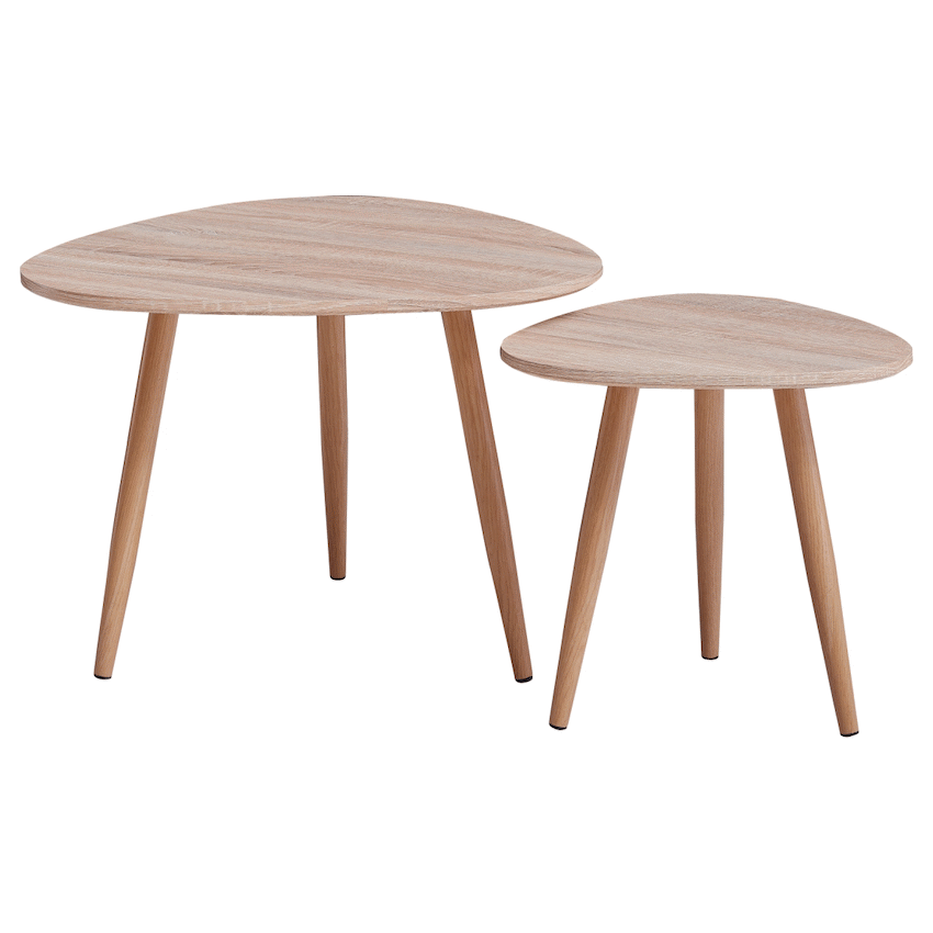 Everfurn Bohemian Nesting Coffee Tables - 2-Piece Set