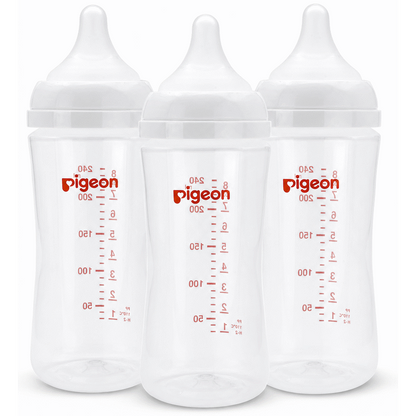 Pigeon Softtouch Bottle 240ml - Triple Pack