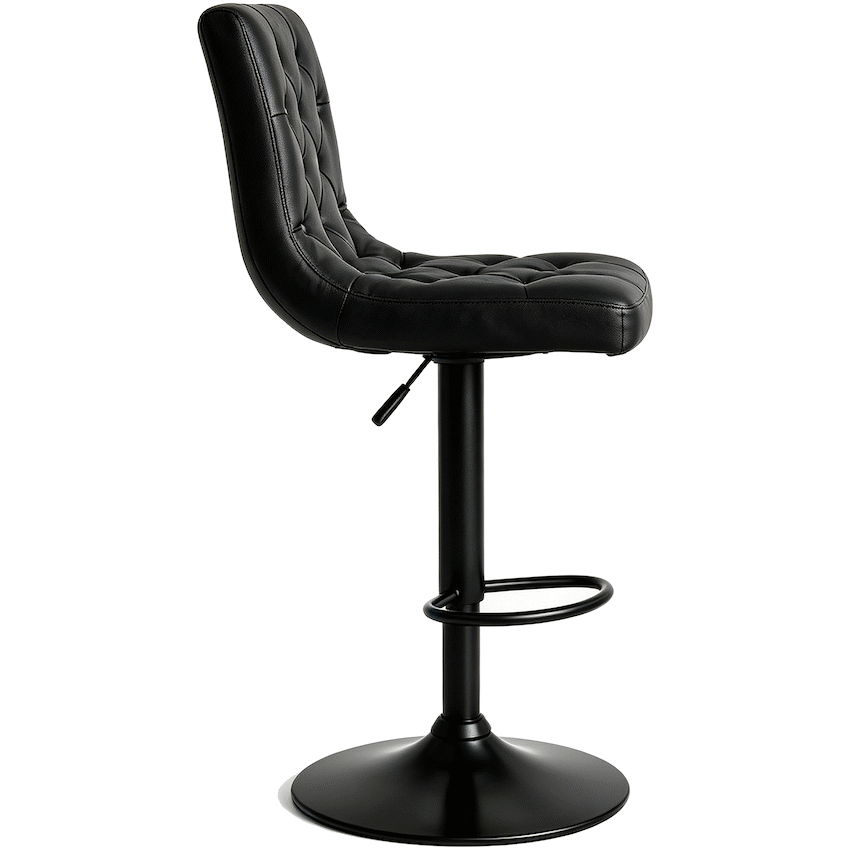 Everfurn Bayer Large Barstool Black