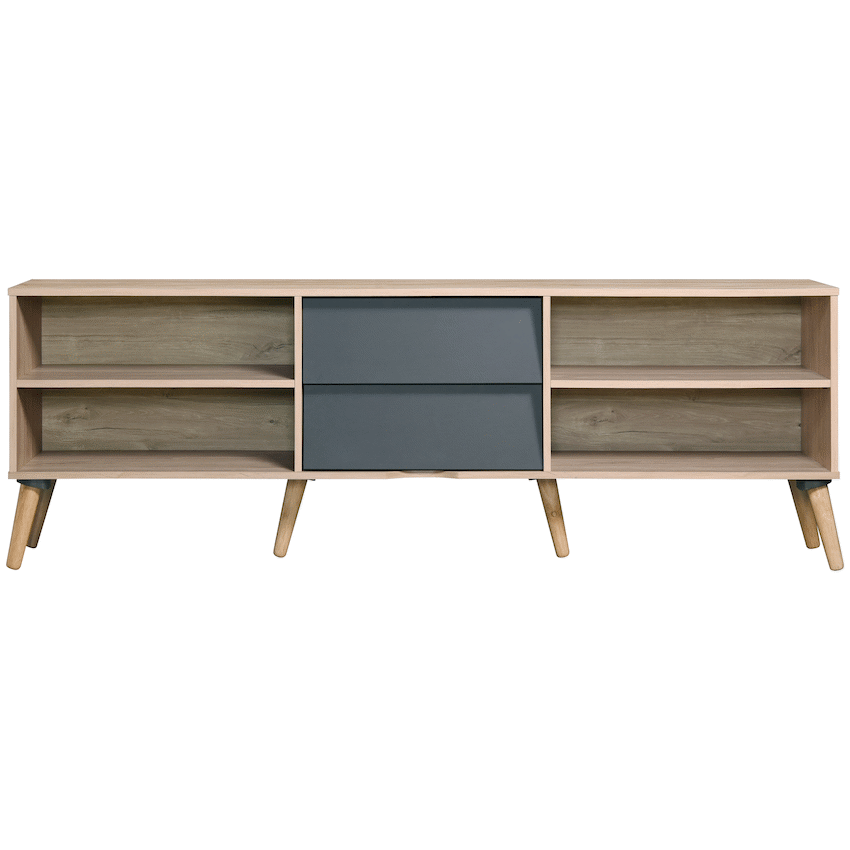 Everfurn Everest Tall TV Stand - 2 Drawers