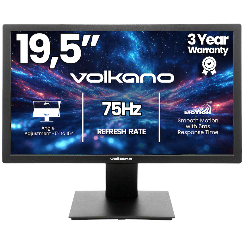Volkano 19.5" TN Monitor with HDMI/VGA, 75 Hz
