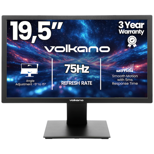 Volkano 19.5" TN Monitor with HDMI/VGA, 75 Hz