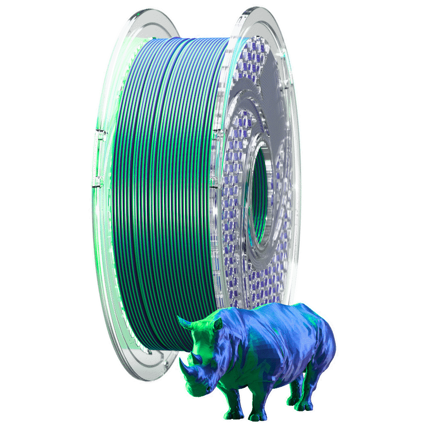 SA Filament Dual Silk PLA Filament 750g - Sapphire Forest