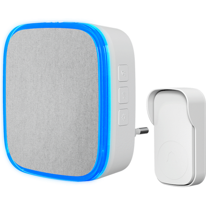 Ellies Secure Series - Wireless Kinetic Doorbell - AC Receiver and Kinetic transmitter - WT