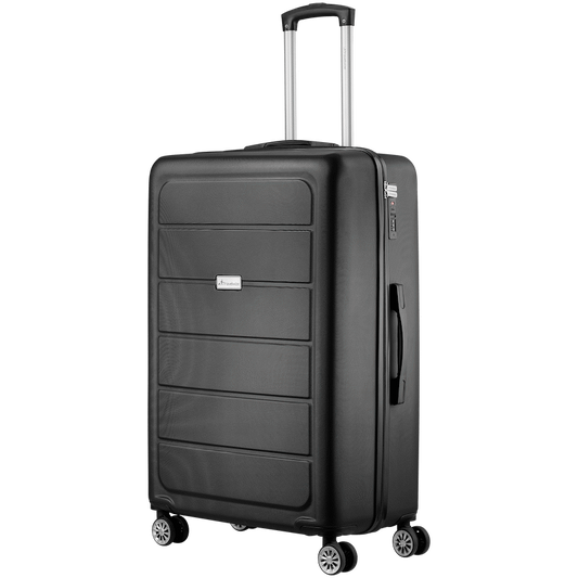 Travelwize Maple ABS 75cm 4-Wheel Spinner Luggage - Black