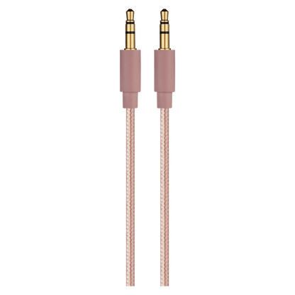 Premio Braided AUX Cable 2m - Rose Gold