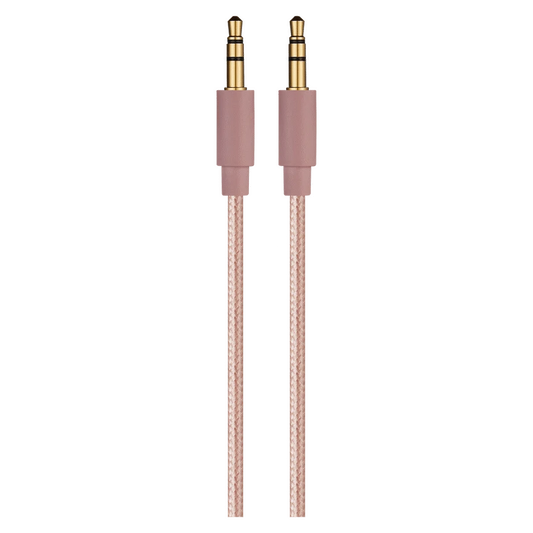 Premio Braided AUX Cable 2m - Rose Gold