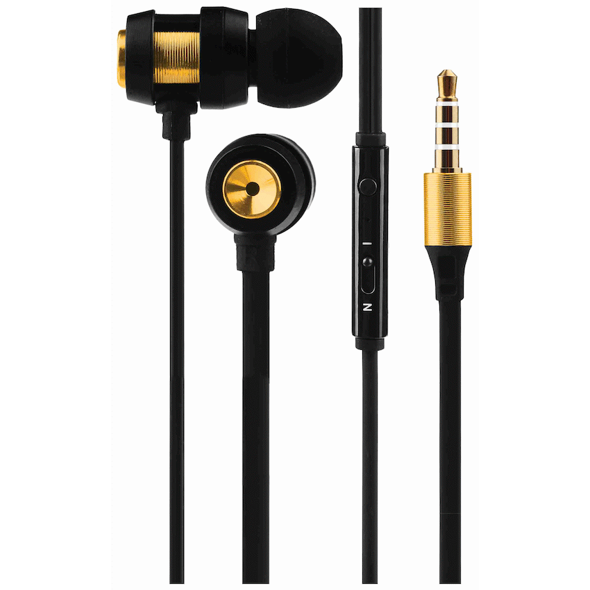 Volkano Alloy Series Metal Earphone - Gold