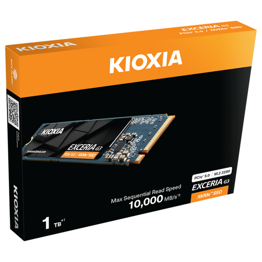 KIOXIA EXCERIA G3 NVMe Series/PCIE 5/M.2 2280 1000GB (10,000/8,900) / 1.3M