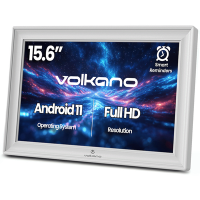 Volkano Agenda Series Smart Calendar and Digital Photo Frame 15.6" - White