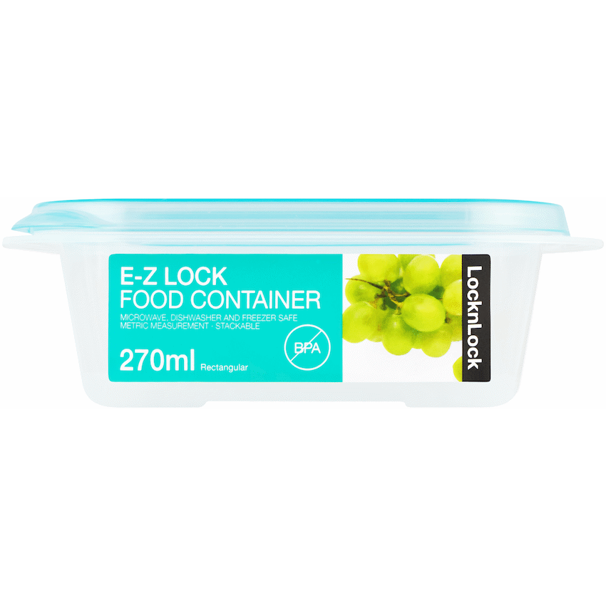 LocknLock EZ Lock rect 270ml blue ( Order in Qty of 6)