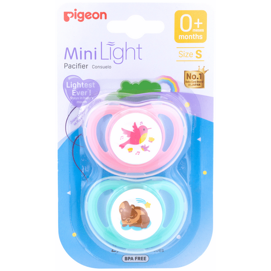 Pigeon - Minilight Pacifier (2 Pc) S Bird & Squirrel