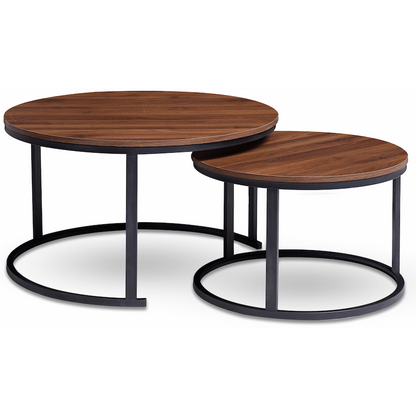 Everfurn Indus Nesting Coffee Table - Mahogany 2-Piece