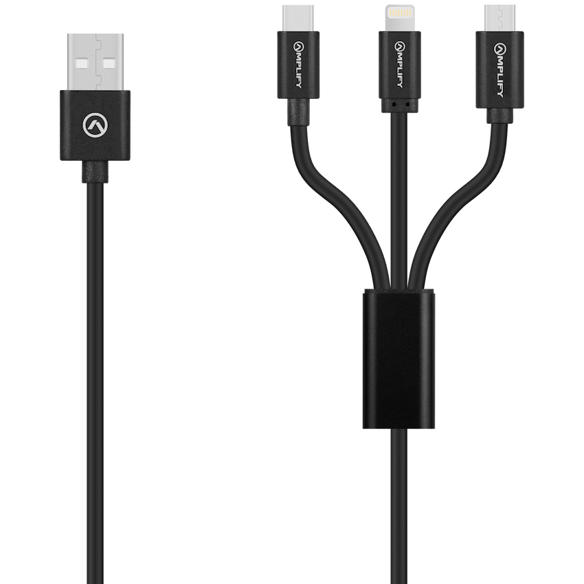 Amplify On the Fly 3-in-1 Charging Cable 1m