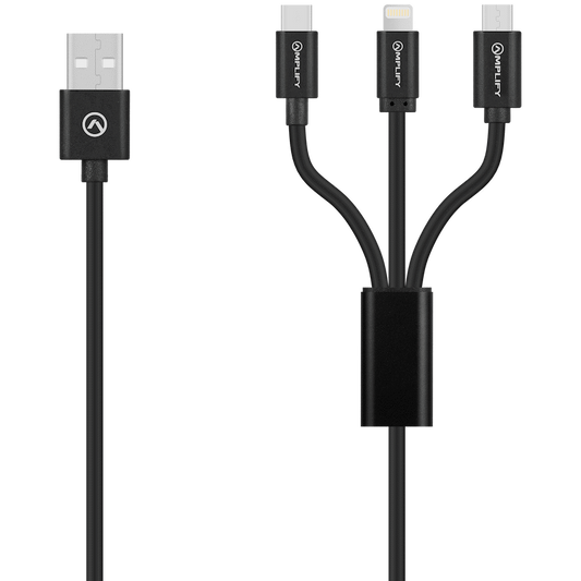 Amplify On the Fly 3-in-1 Charging Cable 1m