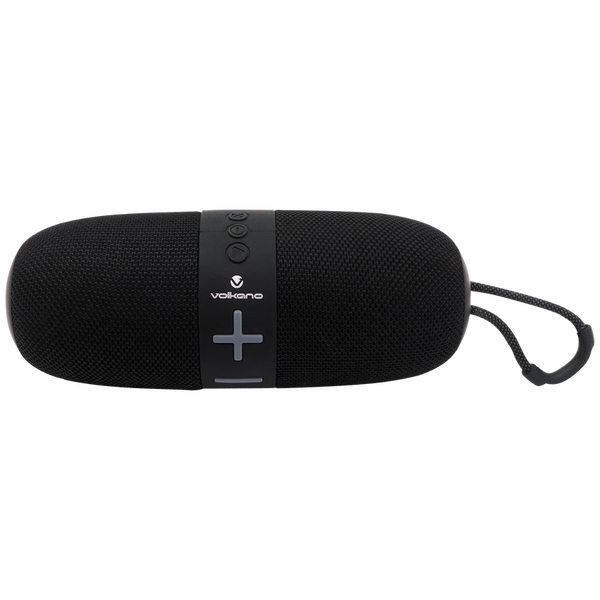 Volkano Flow Series Portable Bluetooth Speaker - Black with Grey Buttons