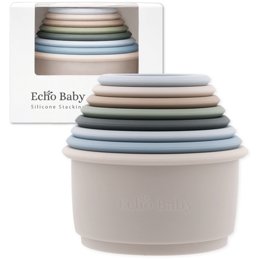 Echo Baby Silicone Stacking Cups - Ocean