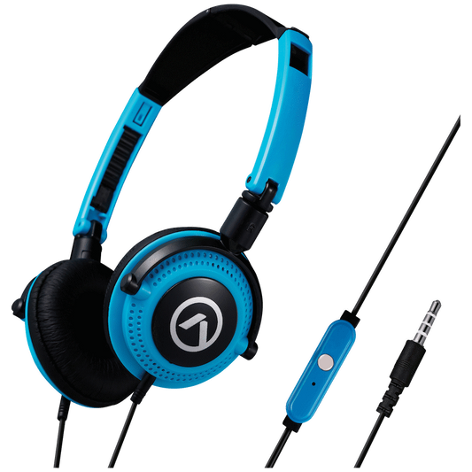 Amplify Symphony Headphones with Microphone - Blue & Black