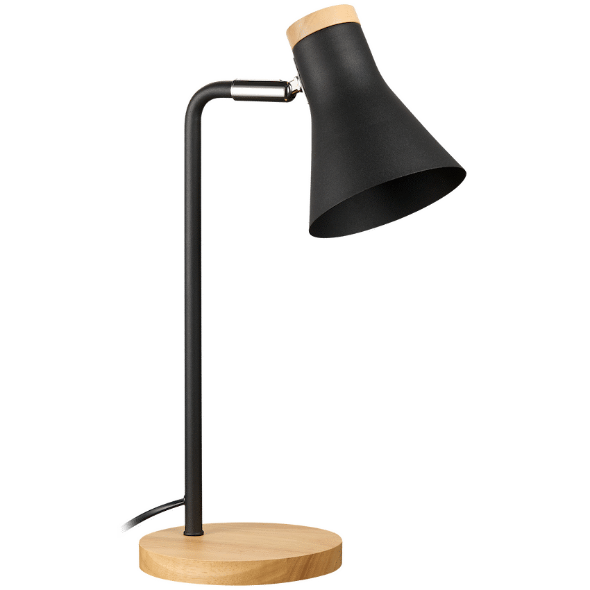 Switched Liron Series Metal Desk Lamp - Black