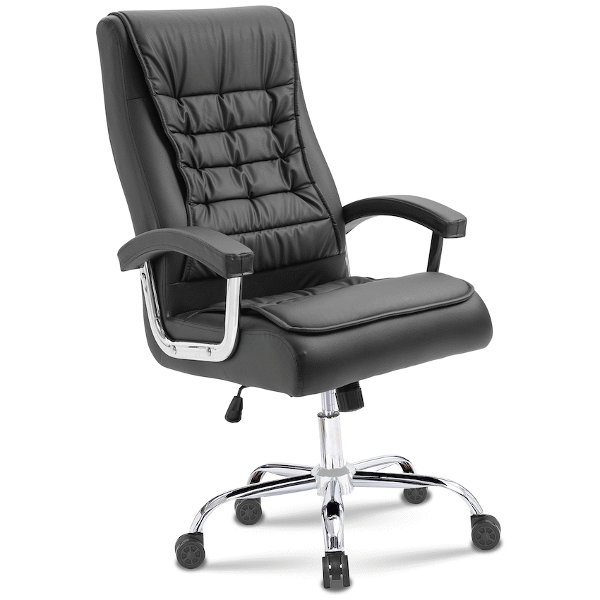 Everfurn Louis High Back Office Chair - Black