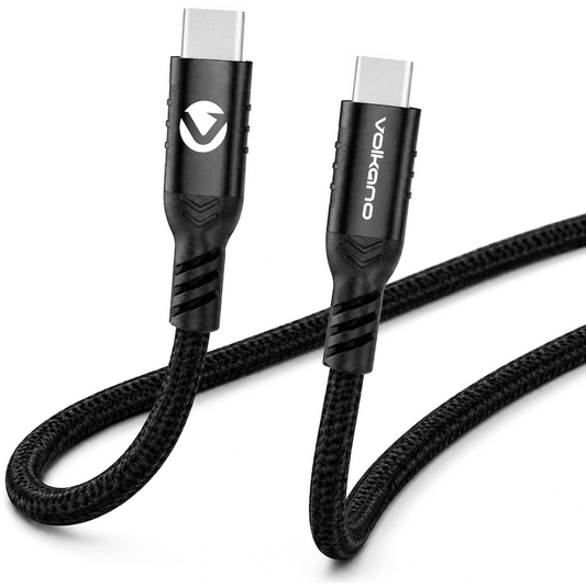 Volkano Weave Series 60w Magnetic Type-C Cable - Black