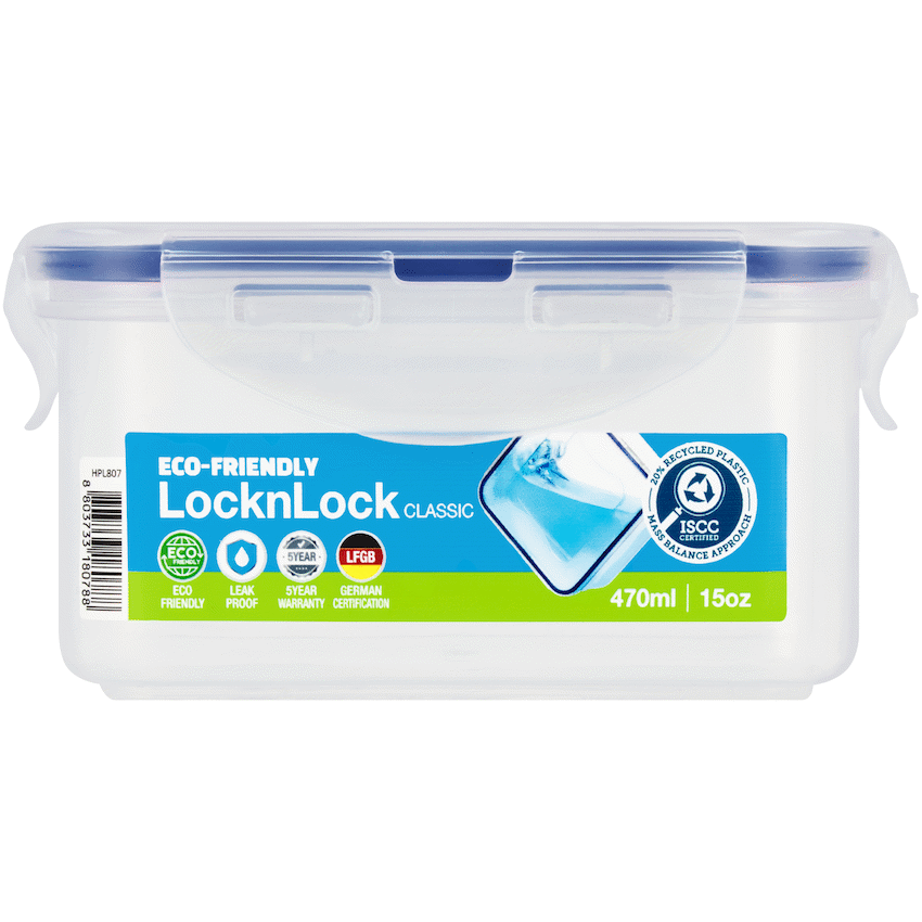 LocknLock Rectangular Airtight Container 470ml ( Order in Qty of 6)