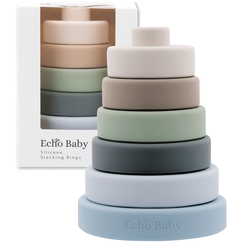 Echo Baby Silicone Stacking Rings - Ocean