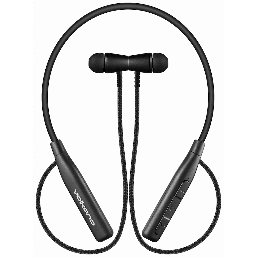 Volkano Aeon+ Series Bluetooth Earphones with Neckband - Black