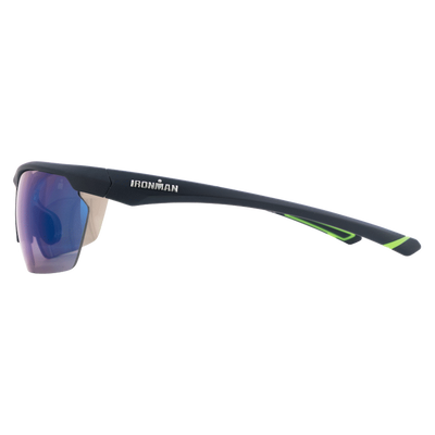 Navy/Green Half Rim Blue Flash
