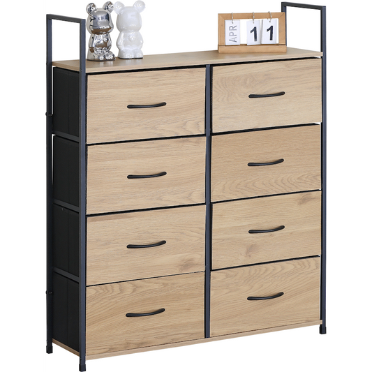 Everfurn Zira Wardrobe Large - Oak