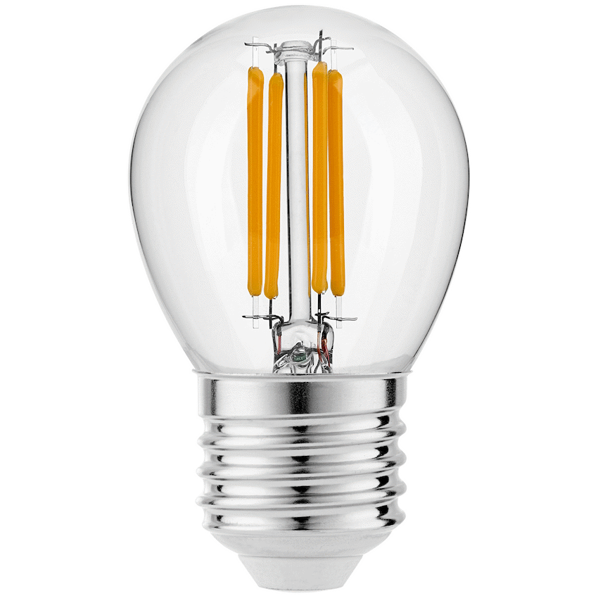 Ellies 4W G45 Golfball Clear LED Filament Bulb - E27 - WW