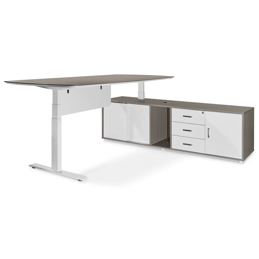 Everfurn Premium Miami Height Adjustable Desk Box 3 of 4