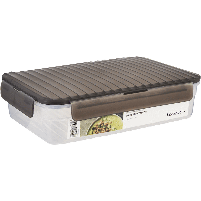 LocknLock Wave container 2.2lt grey ( Order in Qty of 8)