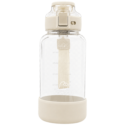 Snappy Tritan Bottle with straw 1lt Vanilla ( Order in Qty of 6)