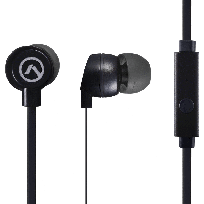 Amplify Vibe Series Earphones with Mic - Black and Grey