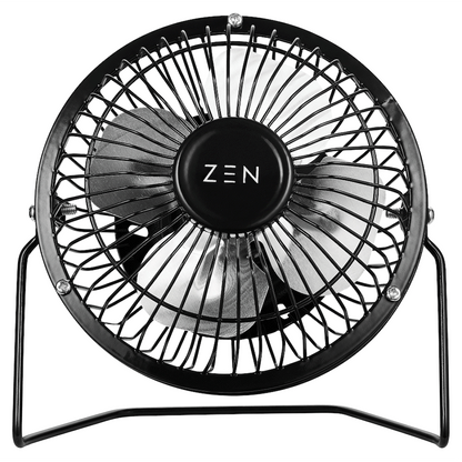 ZEN Cool Series 4" Mini Desk Fan - Black