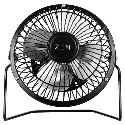 ZEN Cool Series 4" Mini Desk Fan - Black