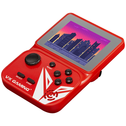 VX Gaming Nostalgia Series Handheld Retro Game Station with 4gb Micro SD - Red