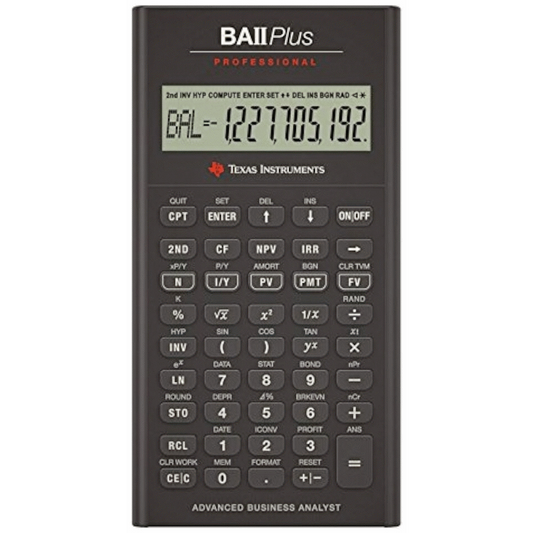 Texas Instruments BA II Plus Professional Financial Calculator