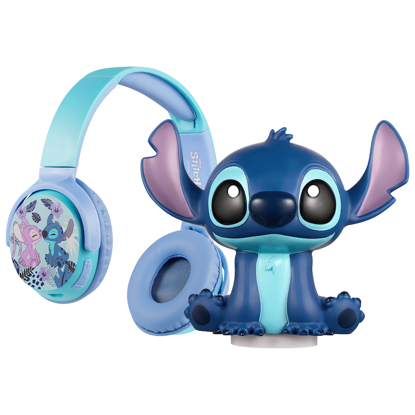 Disney Stitch Bluetooth Headphones with Touch Light Combo